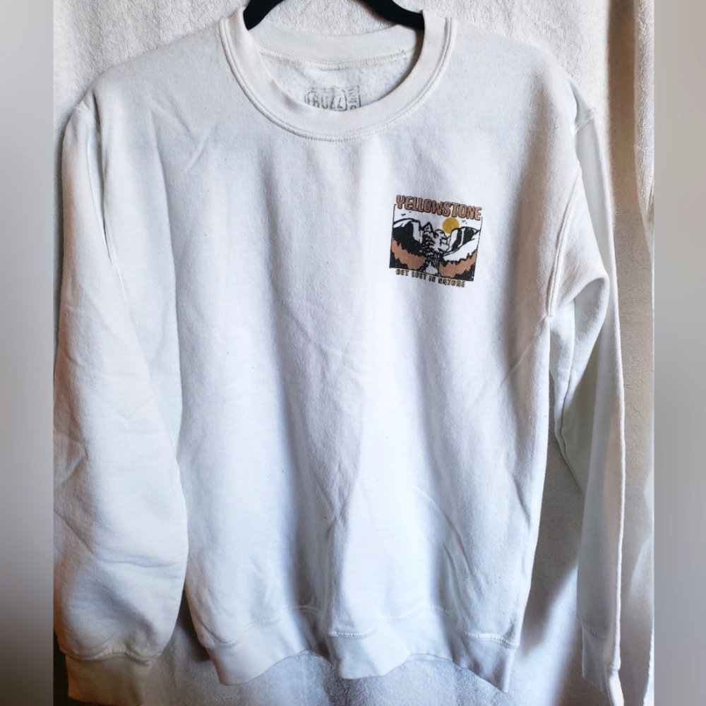 Yellowstone National Park Sweatshirt Vintage Style Mens Small
